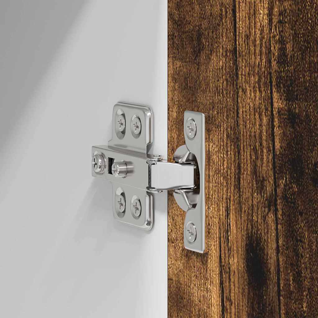 Hängeschrank mit Regal Riga Geräucherte Eiche 60 x 31 x 80 cm