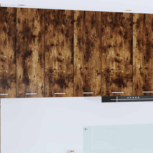 Hängeschrank mit Regal Riga Geräucherte Eiche 60 x 31 x 80 cm