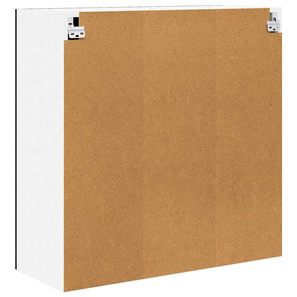 Hängeschrank Schwarz Eichen-Optik 80 x 31 x 80 cm Holzwerkstoff