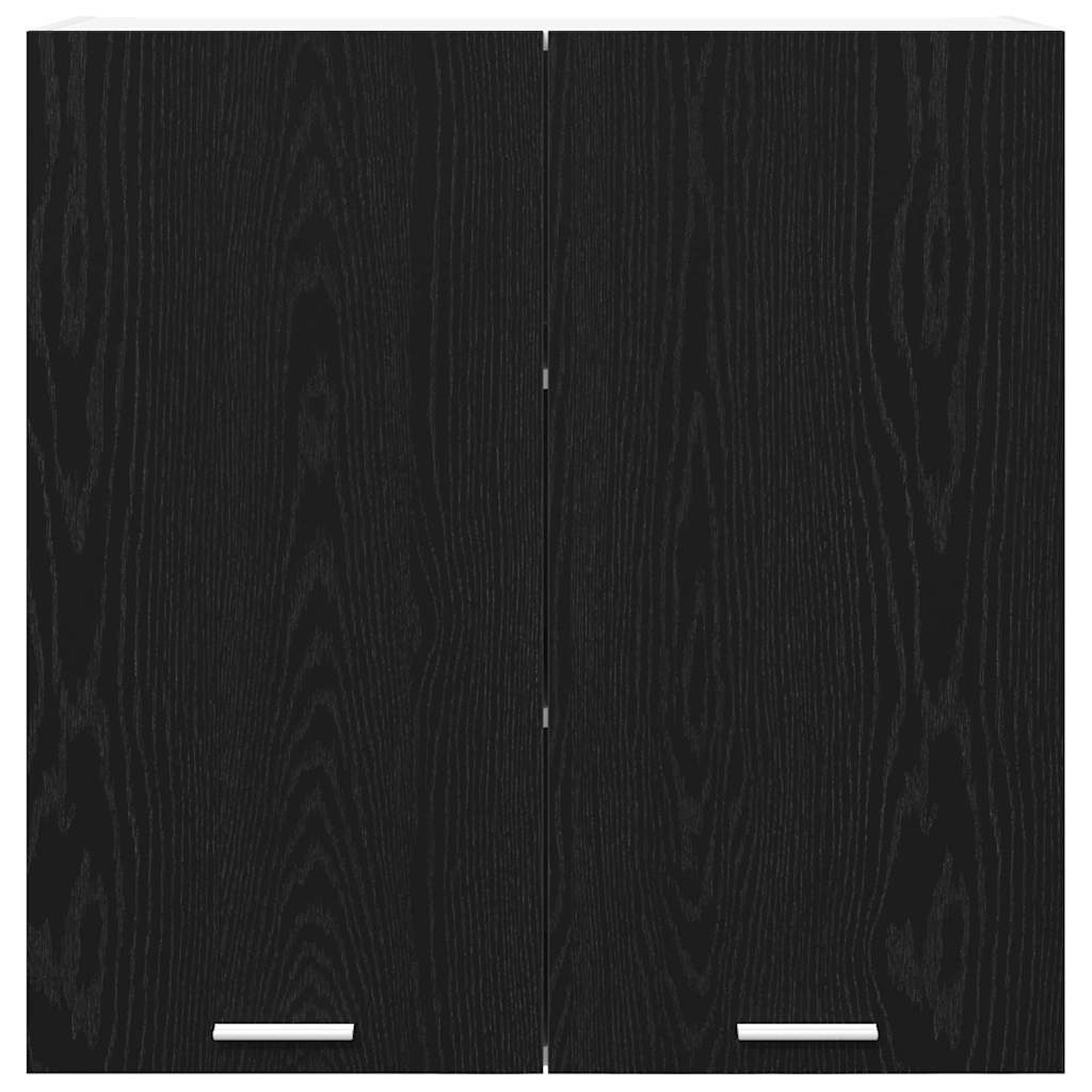 Hängeschrank Schwarz Eichen-Optik 80 x 31 x 80 cm Holzwerkstoff