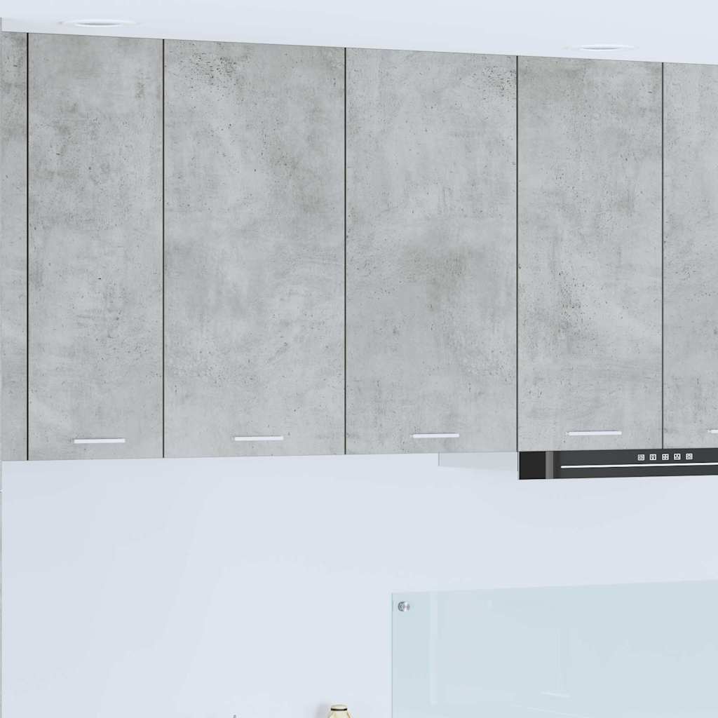 Hängeschrank Betongrau 80 x 31 x 80 cm Holzwerkstoff