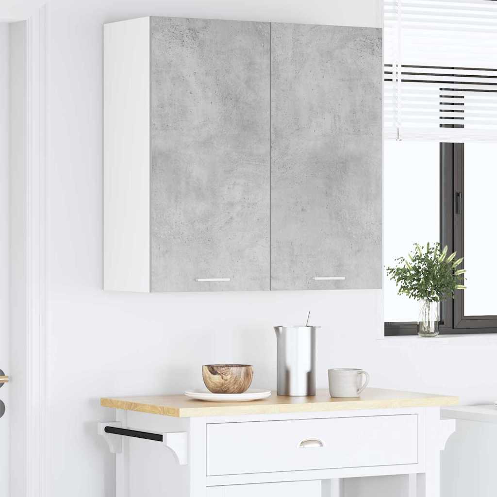 Hängeschrank Betongrau 80 x 31 x 80 cm Holzwerkstoff
