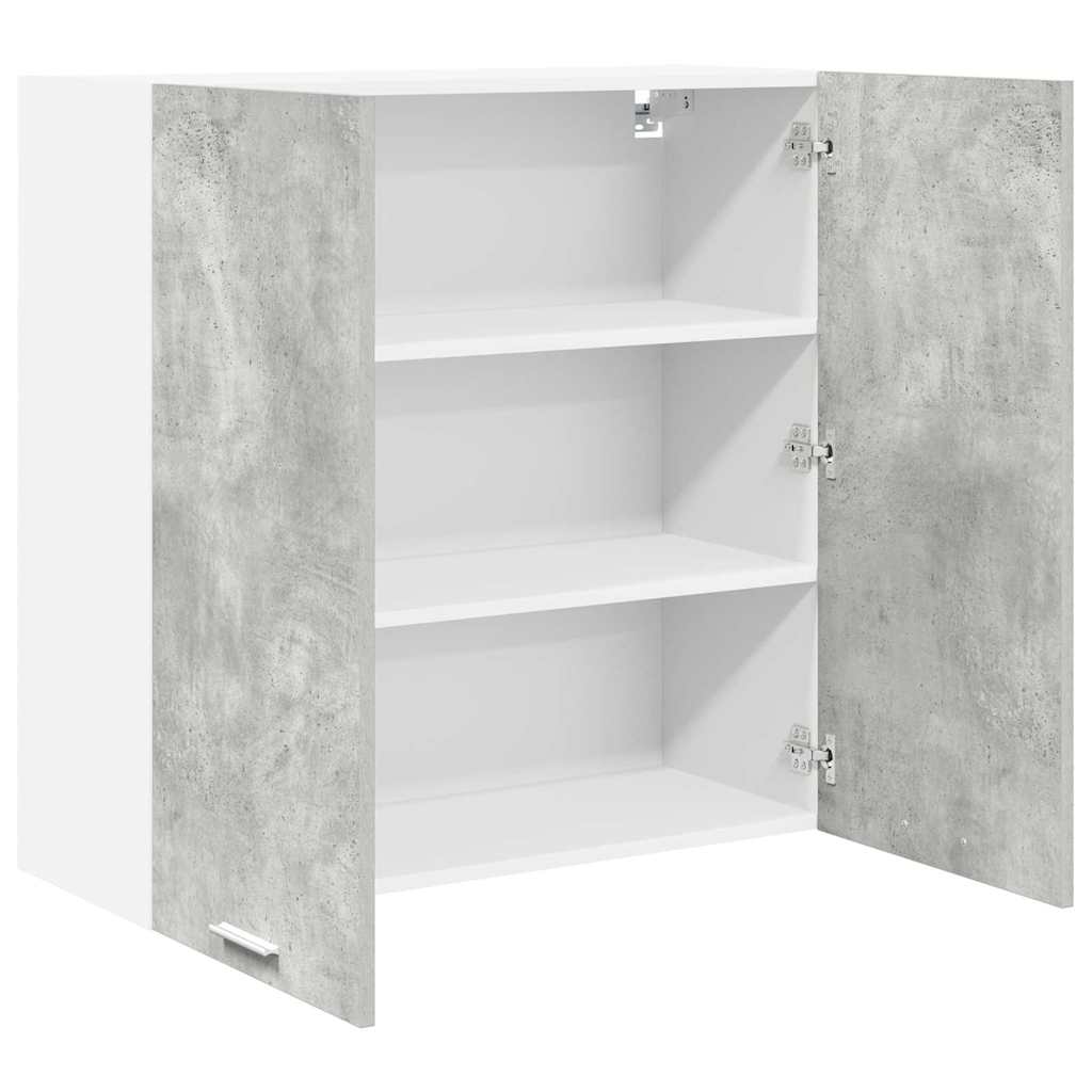 Hängeschrank Betongrau 80 x 31 x 80 cm Holzwerkstoff