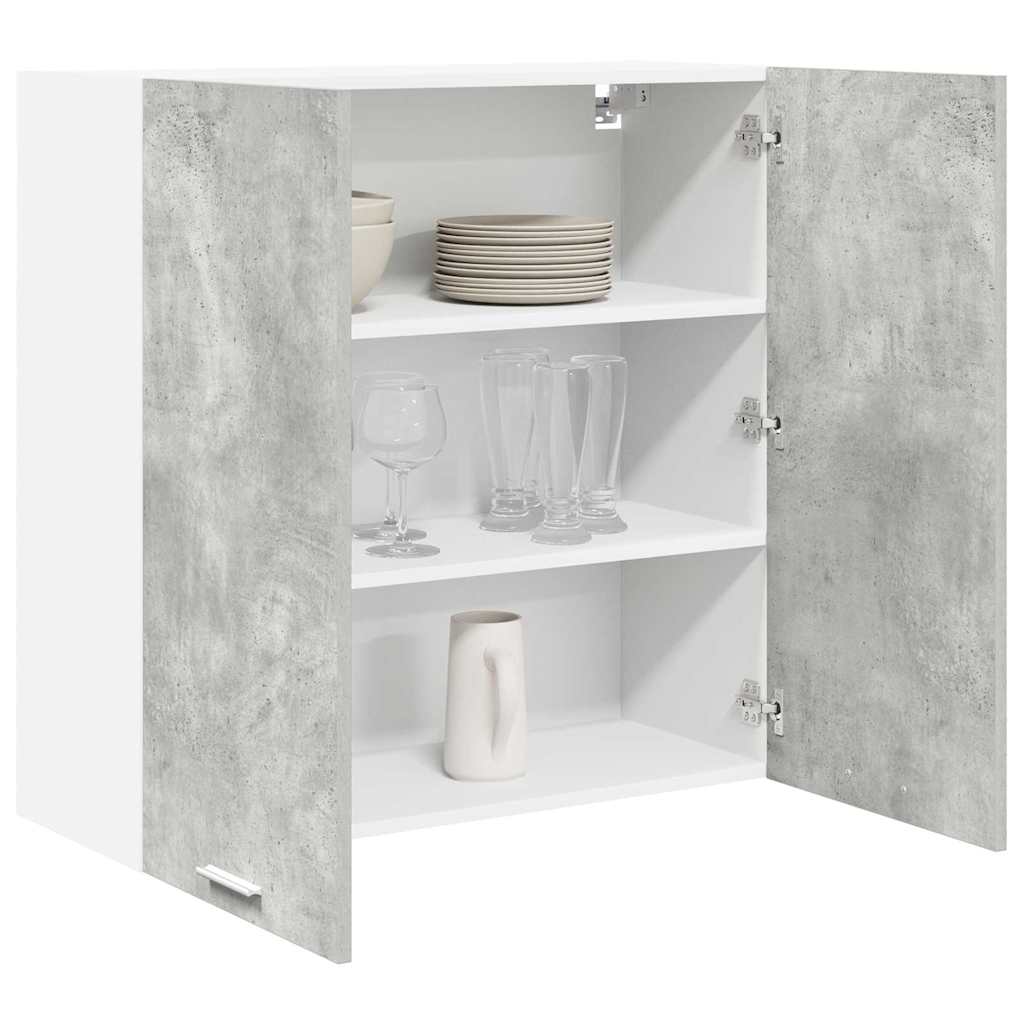 Hängeschrank Betongrau 80 x 31 x 80 cm Holzwerkstoff