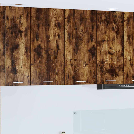 Hängeschrank mit Regal Riga Geräucherte Eiche 80 x 31 x 80 cm