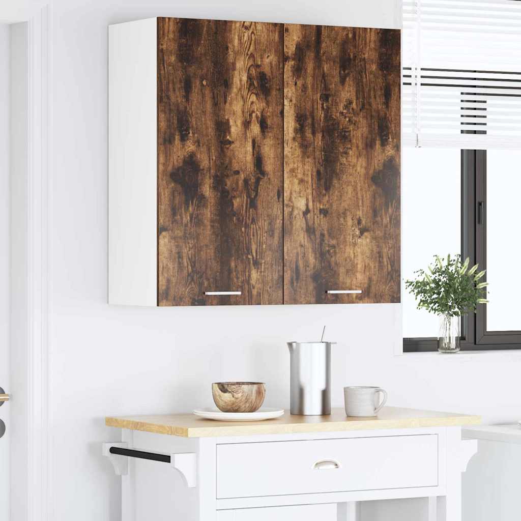 Hängeschrank mit Regal Riga Geräucherte Eiche 80 x 31 x 80 cm