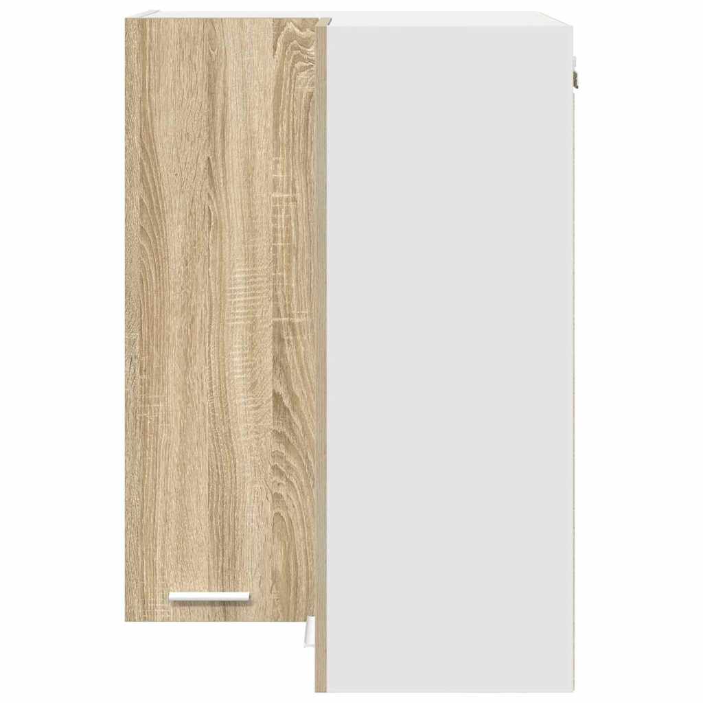Hängeschrank Sonoma-Eiche und Weiß 57 x 57 x 80 cm