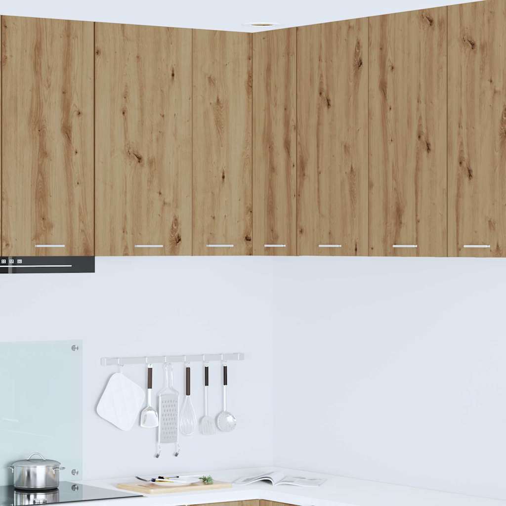 Hängeschrank Artisan-Eiche und Weiß 57 x 57 x 80 cm