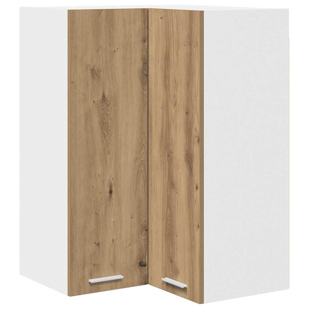 Hängeschrank Artisan-Eiche und Weiß 57 x 57 x 80 cm