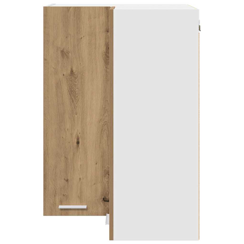 Hängeschrank Artisan-Eiche und Weiß 57 x 57 x 80 cm