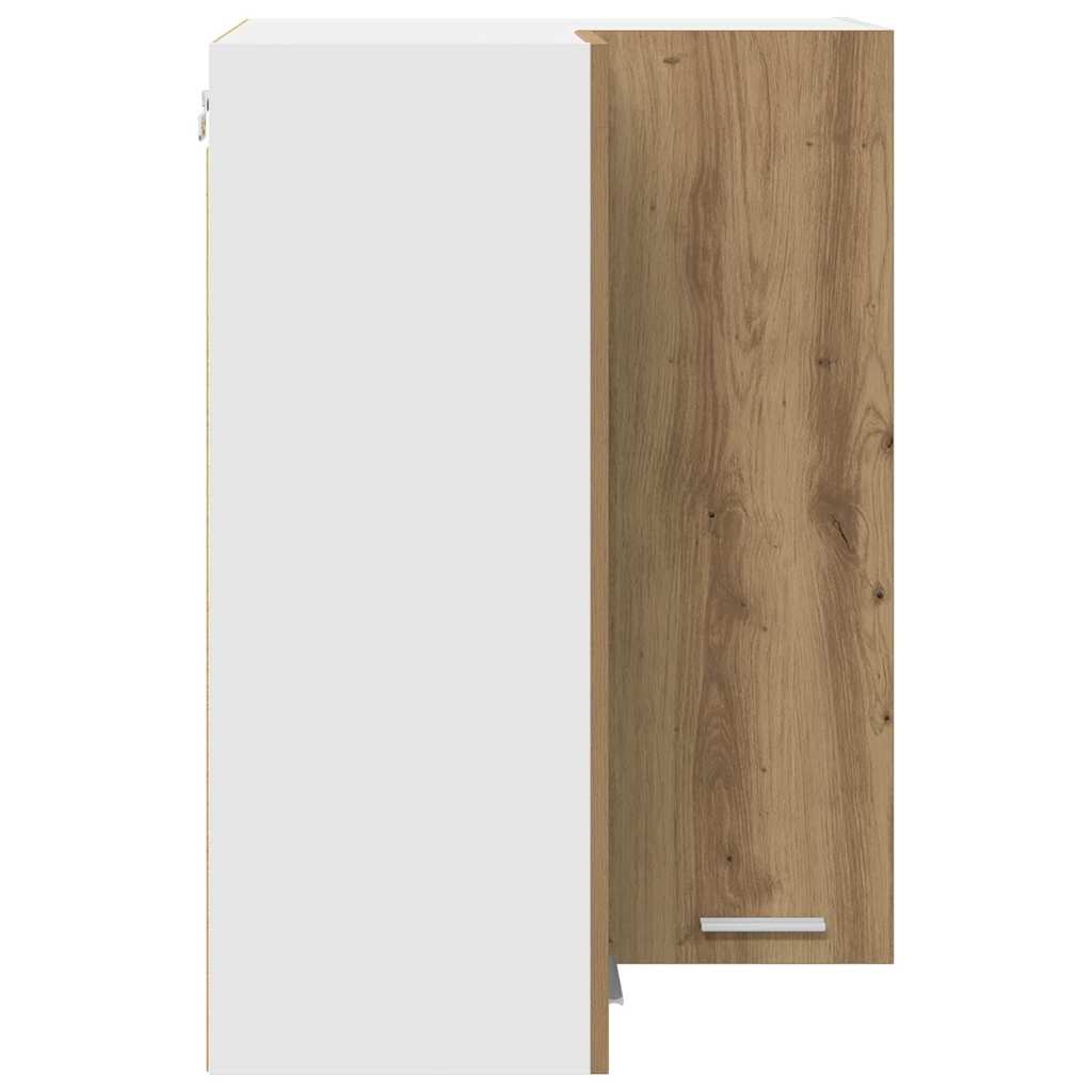 Hängeschrank Artisan-Eiche und Weiß 57 x 57 x 80 cm