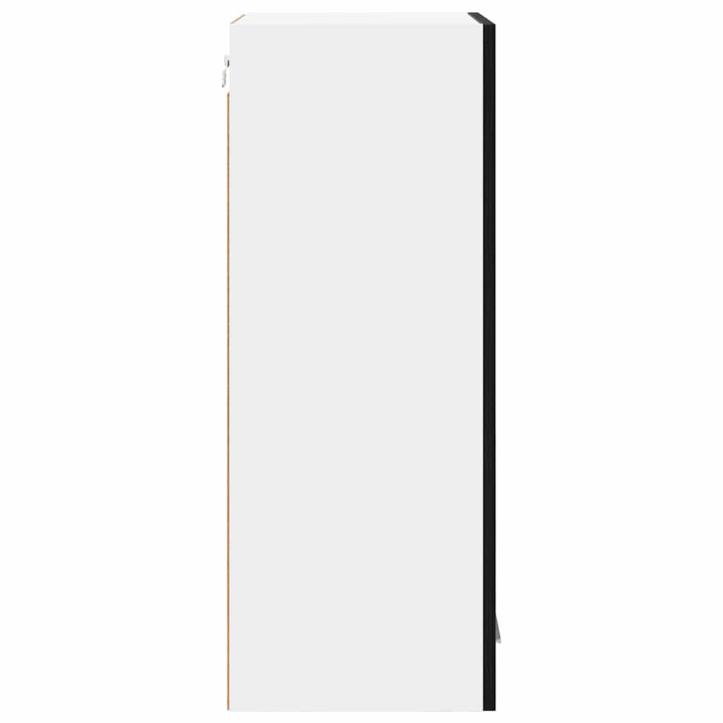 Hängeschrank 2 stk. Schwarz Eichen-Optik Holzwerkstoff