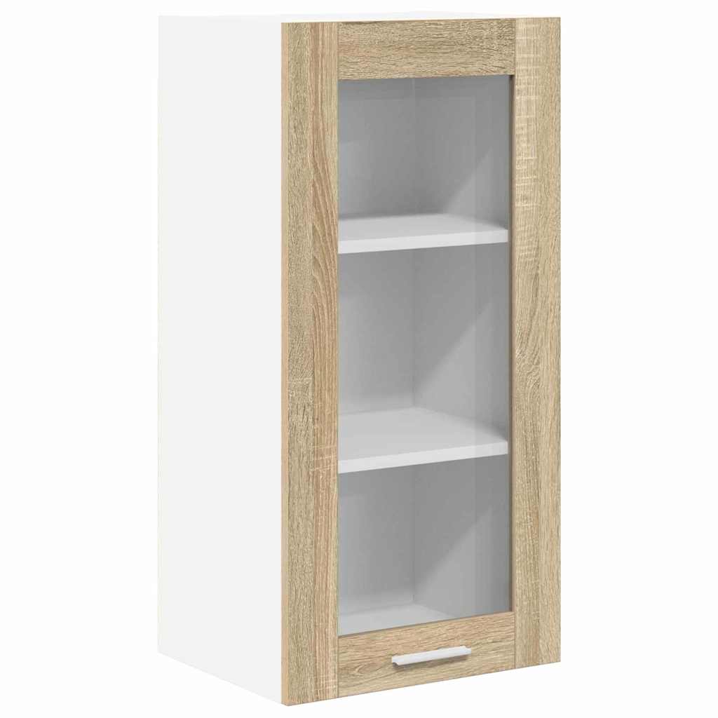 Hängeschrank mit Regal Riga 2 pcs Sonoma-Eiche 40 x 31 x 80 cm