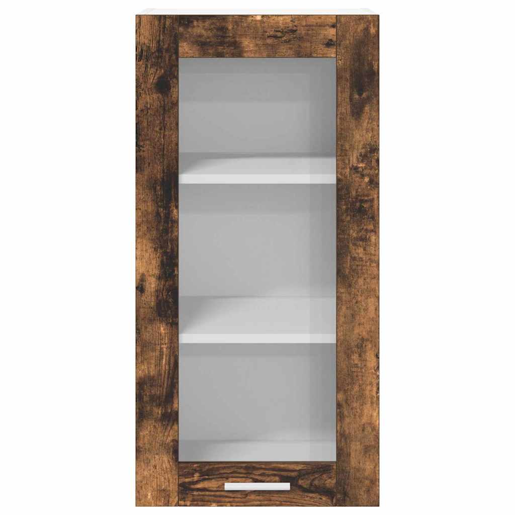 Hängeschrank mit Regal Riga Geräucherte Eiche 40 x 31 x 80 cm