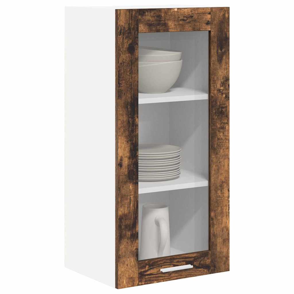 Hängeschrank mit Regal Riga Geräucherte Eiche 40 x 31 x 80 cm