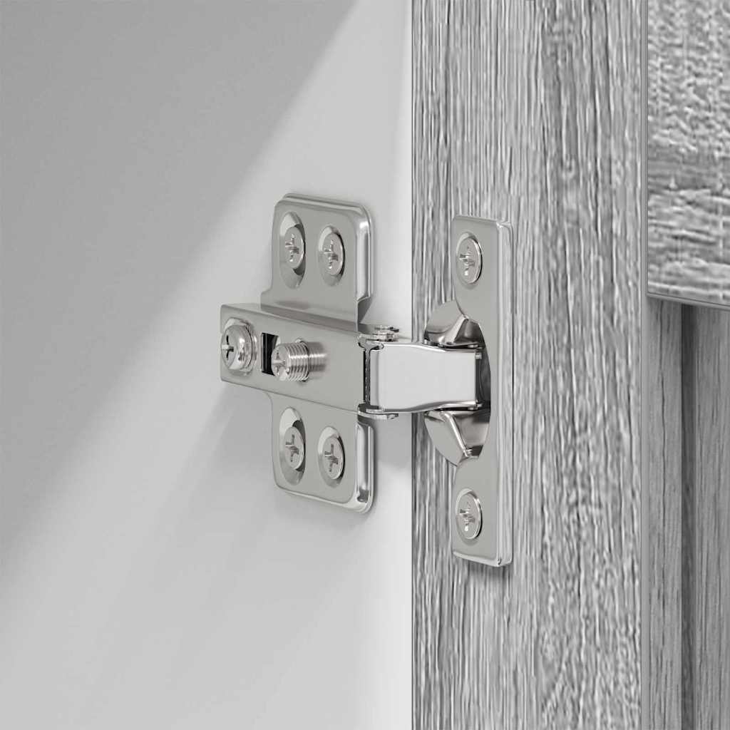 Hängeschrank mit Regal Riga 2 pcs Graues Sonoma 40 x 31 x 80 cm