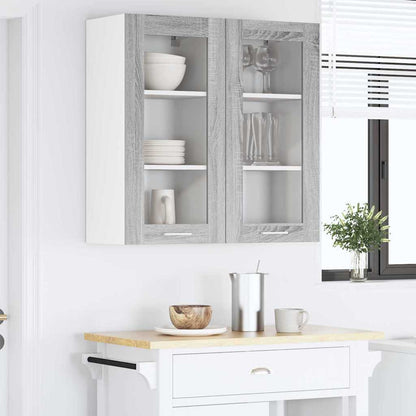 Hängeschrank 2 stk. Sonoma-Grau Holzwerkstoff