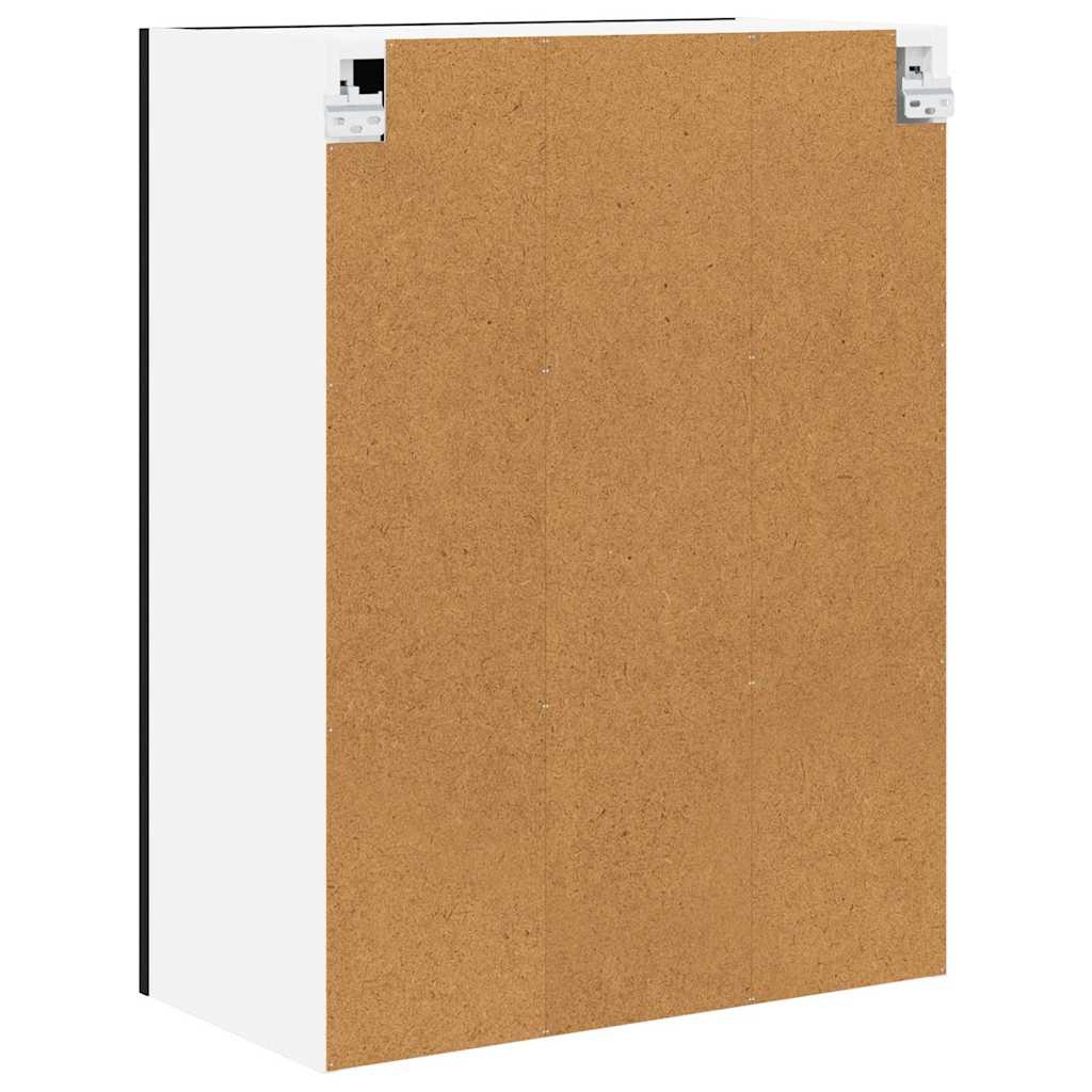Hängeschrank Schwarz Eichen-Optik 60 x 31 x 80 cm Holzwerkstoff