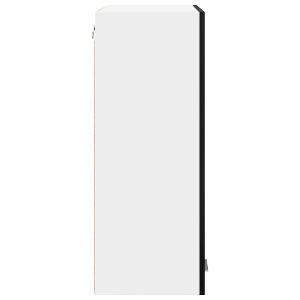 Hängeschrank Schwarz Eichen-Optik 60 x 31 x 80 cm Holzwerkstoff