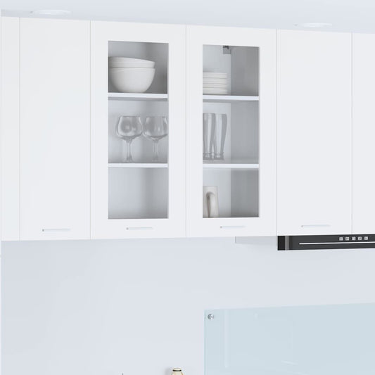 Hängeschrank mit Regal Riga Weiß 80 x 31 x 80 cm Holzwerkstoff