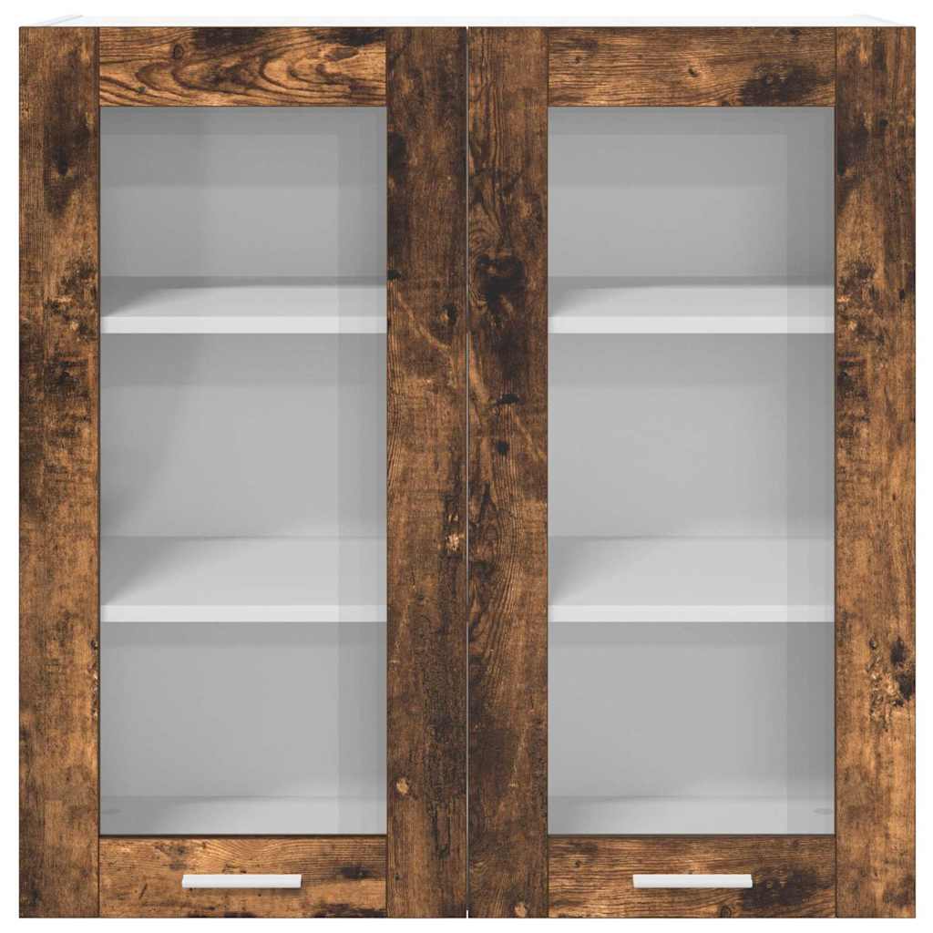 Hängeschrank mit Regal Riga Geräucherte Eiche 80 x 31 x 80 cm