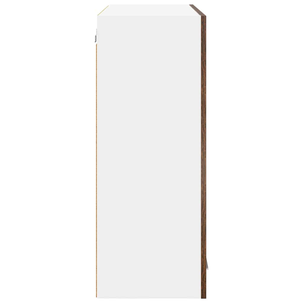 Hängeschrank mit Regal Riga Geräucherte Eiche 80 x 31 x 80 cm