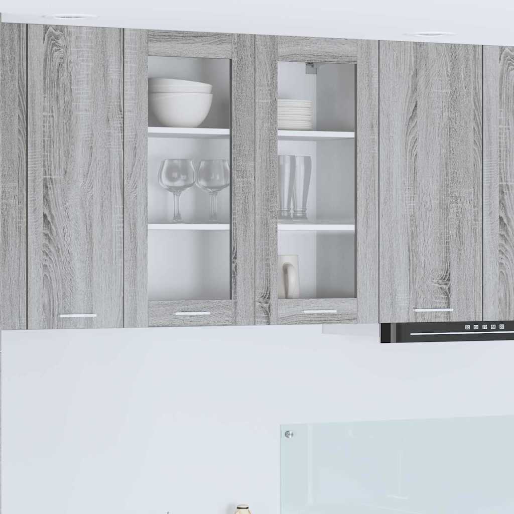 Hängeschrank Sonoma-Grau 80 x 31 x 80 cm Holzwerkstoff
