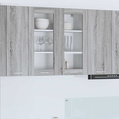 Hängeschrank Sonoma-Grau 80 x 31 x 80 cm Holzwerkstoff