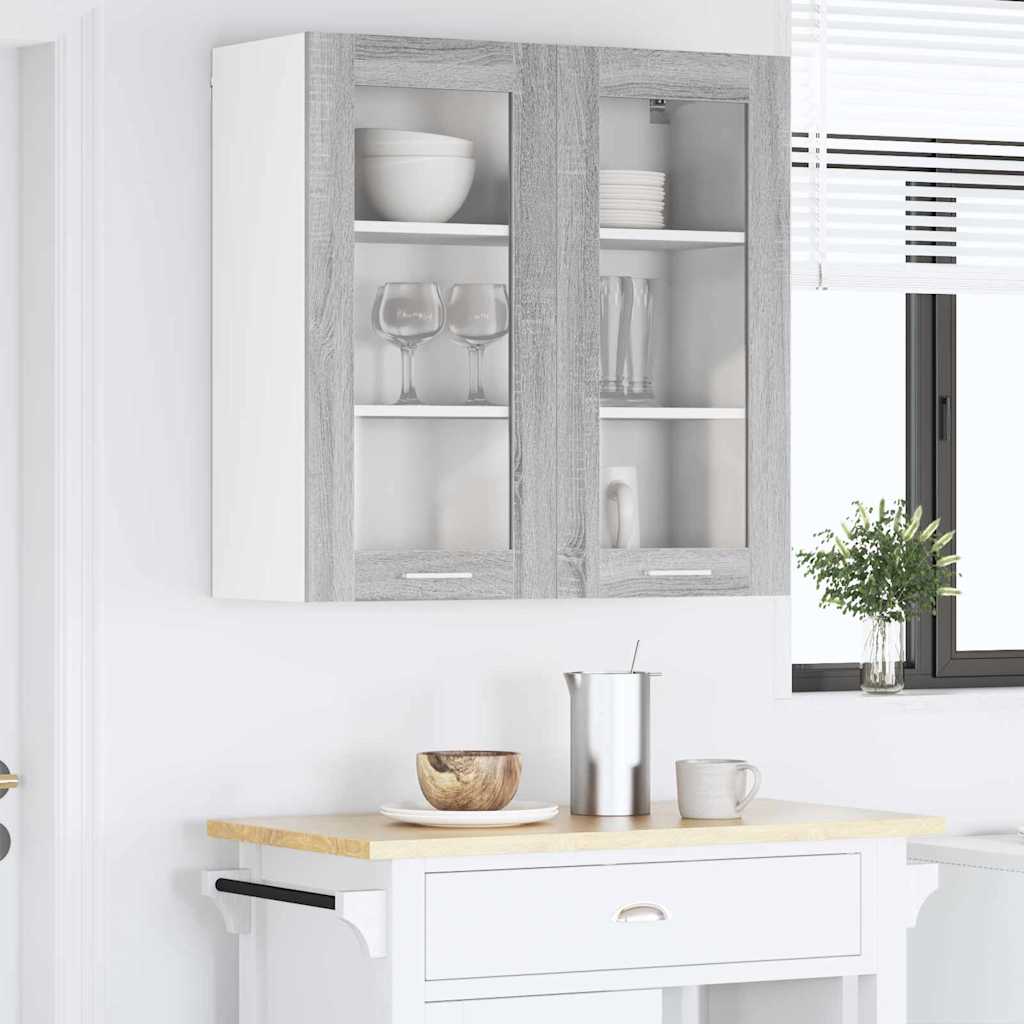 Hängeschrank Sonoma-Grau 80 x 31 x 80 cm Holzwerkstoff