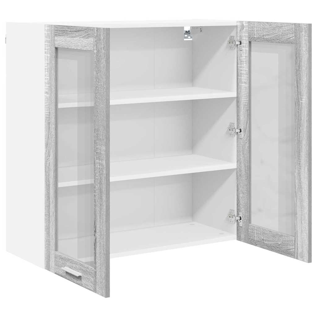 Hängeschrank Sonoma-Grau 80 x 31 x 80 cm Holzwerkstoff