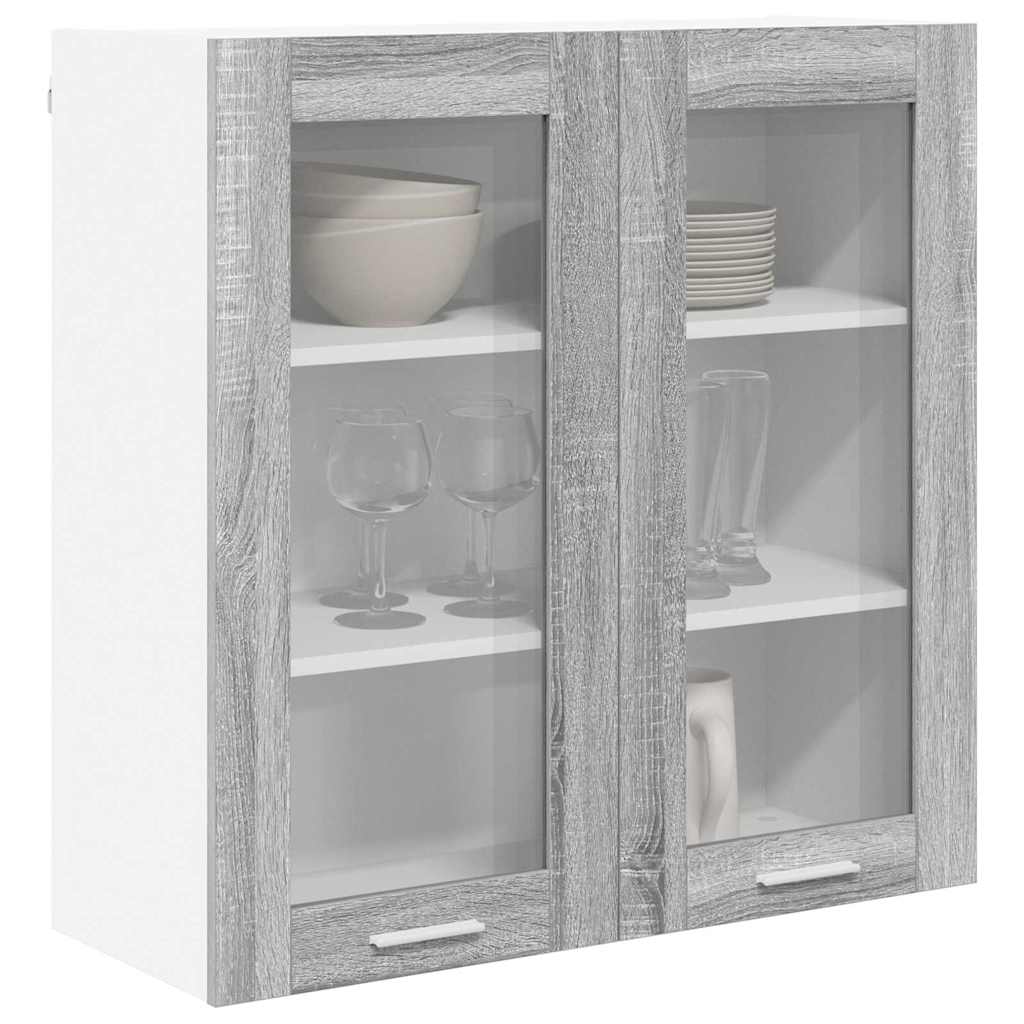 Hängeschrank Sonoma-Grau 80 x 31 x 80 cm Holzwerkstoff