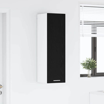 Hängeschrank Schwarz Eichen-Optik 30 x 31 x 100 cm