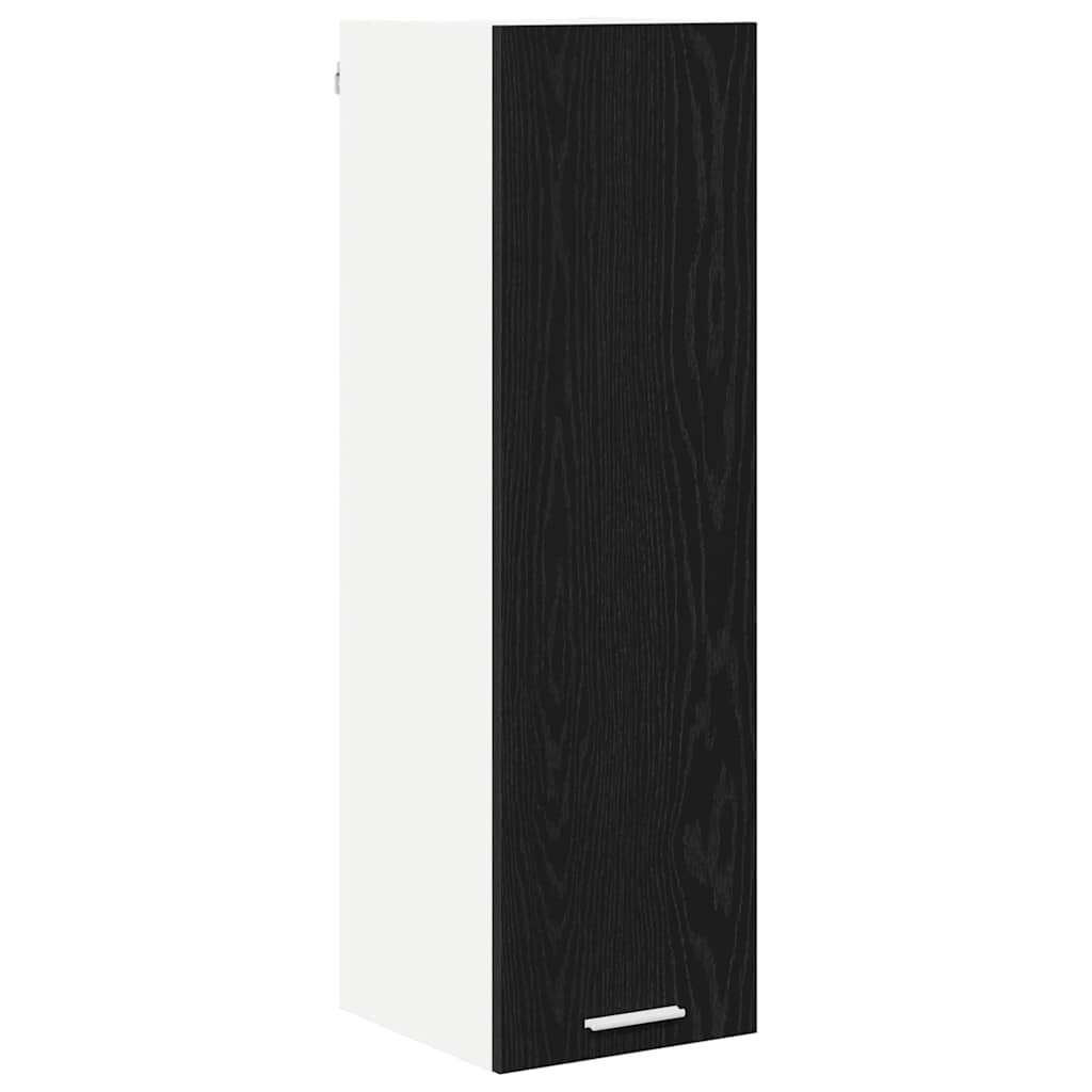 Hängeschrank Schwarz Eichen-Optik 30 x 31 x 100 cm