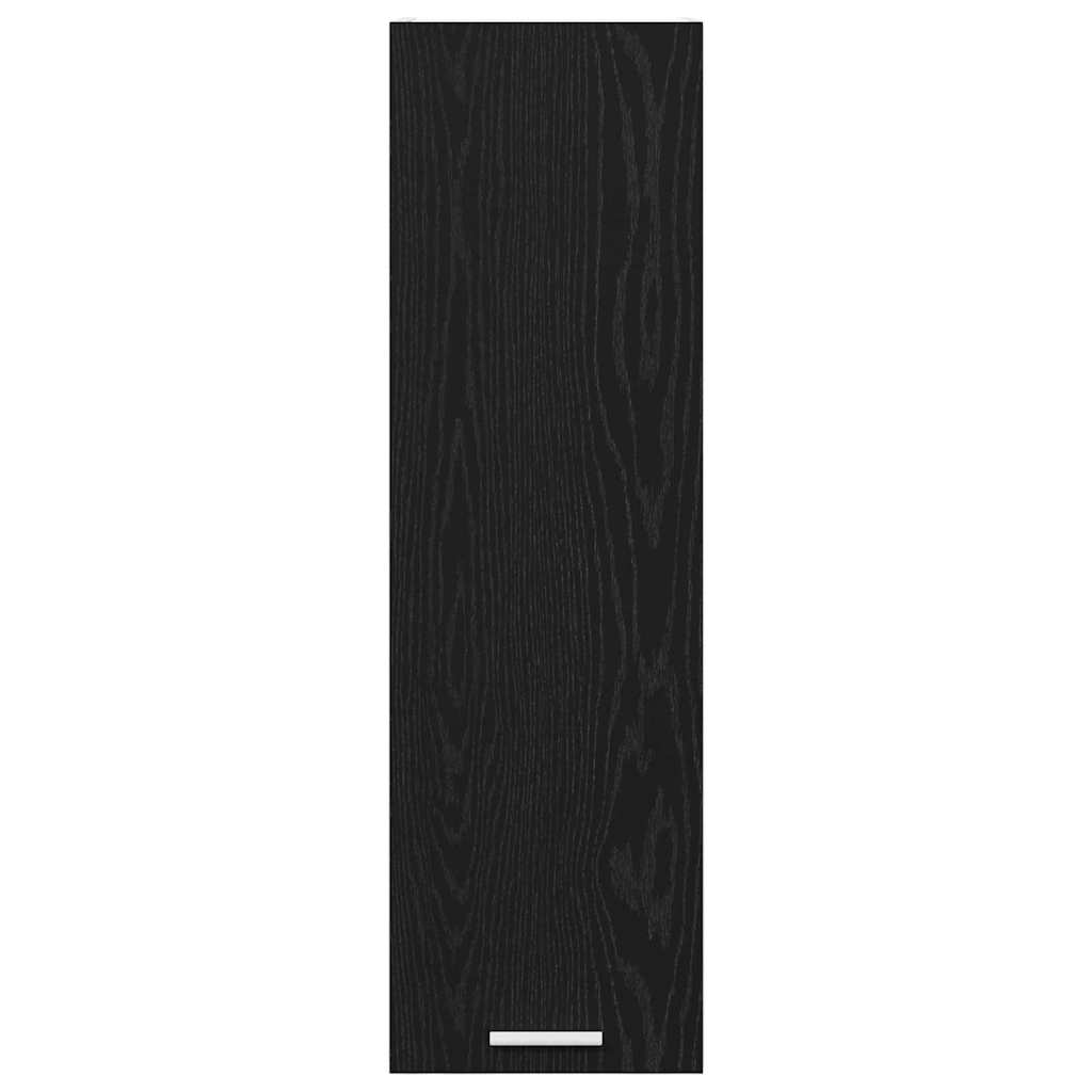 Hängeschrank Schwarz Eichen-Optik 30 x 31 x 100 cm