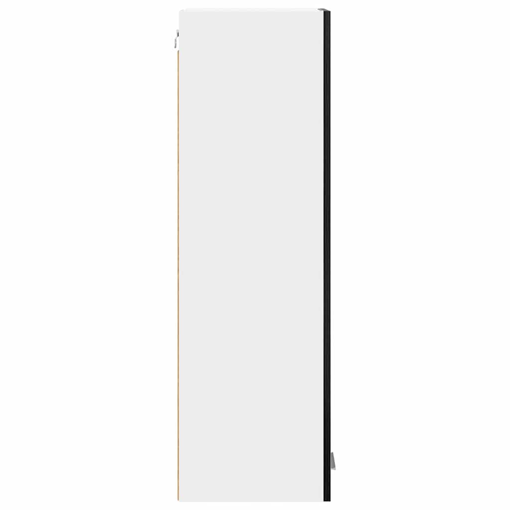 Hängeschrank Schwarz Eichen-Optik 30 x 31 x 100 cm