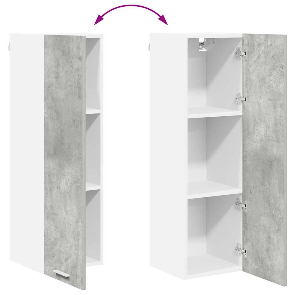 Hängeschrank Betongrau 30 x 31 x 100 cm Holzwerkstoff