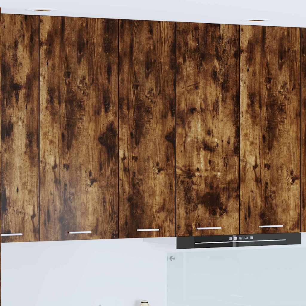 Hängeschrank mit Regal Riga Geräucherte Eiche 30 x 31 x 100 cm