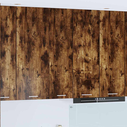 Hängeschrank mit Regal Riga Geräucherte Eiche 30 x 31 x 100 cm