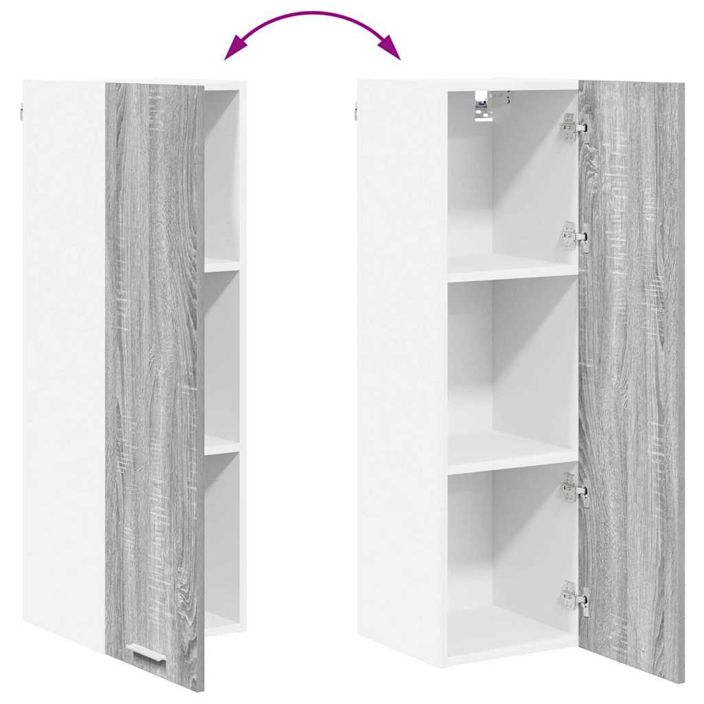 Hängeschrank Sonoma-Grau 30 x 31 x 100 cm Holzwerkstoff