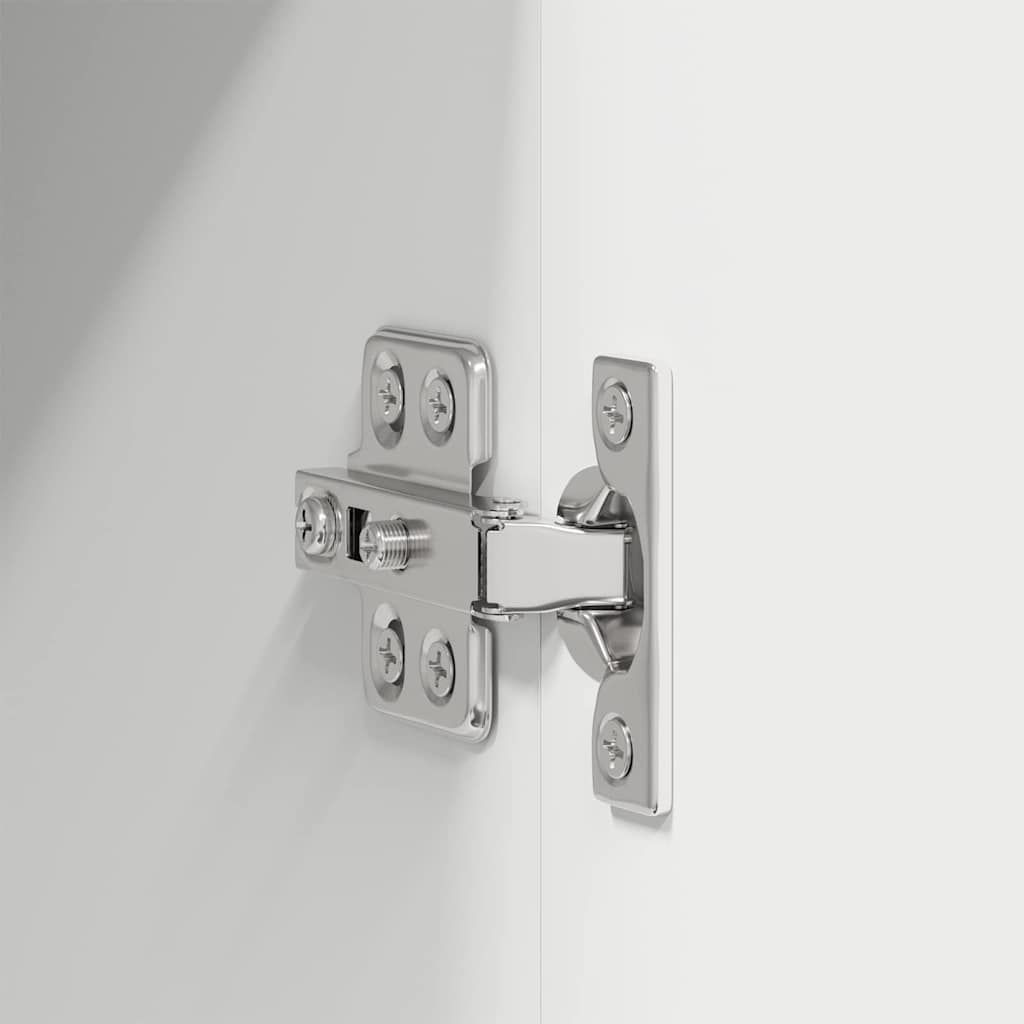 Hängeschrank mit Regal Riga Weiß 40 x 31 x 100 cm Holzwerkstoff