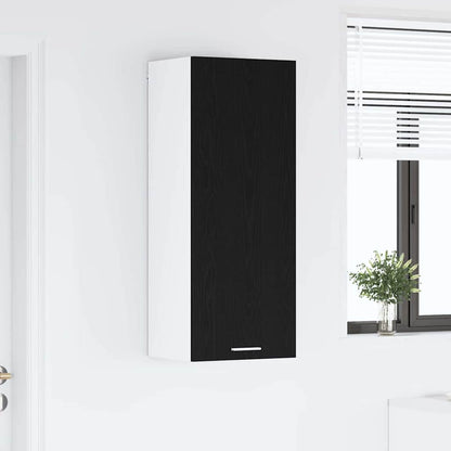 Hängeschrank Schwarz Eichen-Optik 40 x 31 x 100 cm