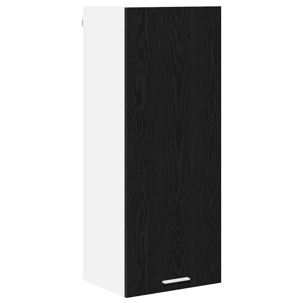 Hängeschrank Schwarz Eichen-Optik 40 x 31 x 100 cm