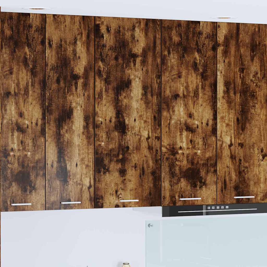 Hängeschrank mit Regal Riga Geräucherte Eiche 40 x 31 x 100 cm