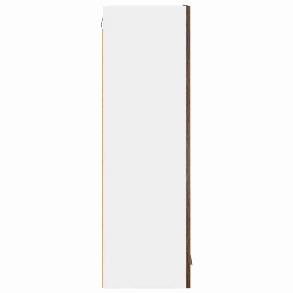 Hängeschrank mit Regal Riga Geräucherte Eiche 40 x 31 x 100 cm