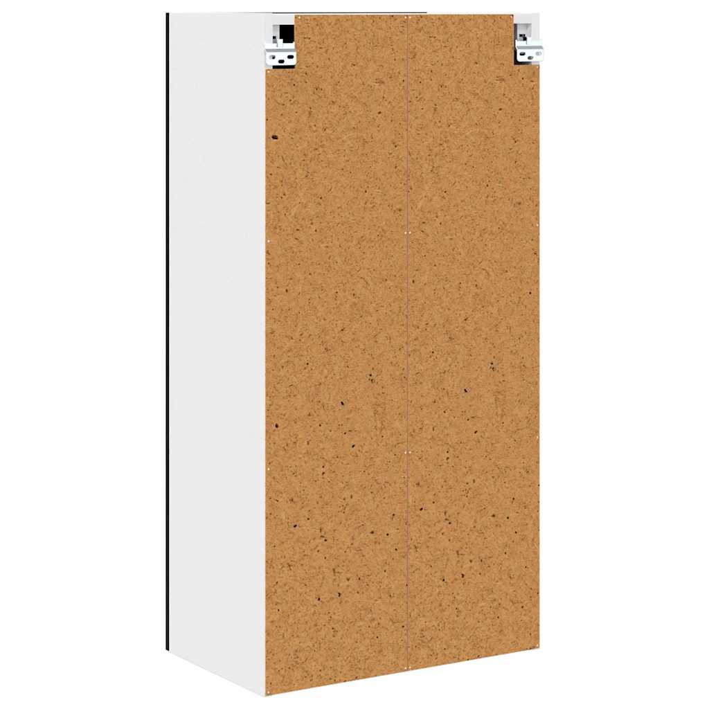 Hängeschrank Schwarze Eiche und Weiß 50 x 31 x 100 cm