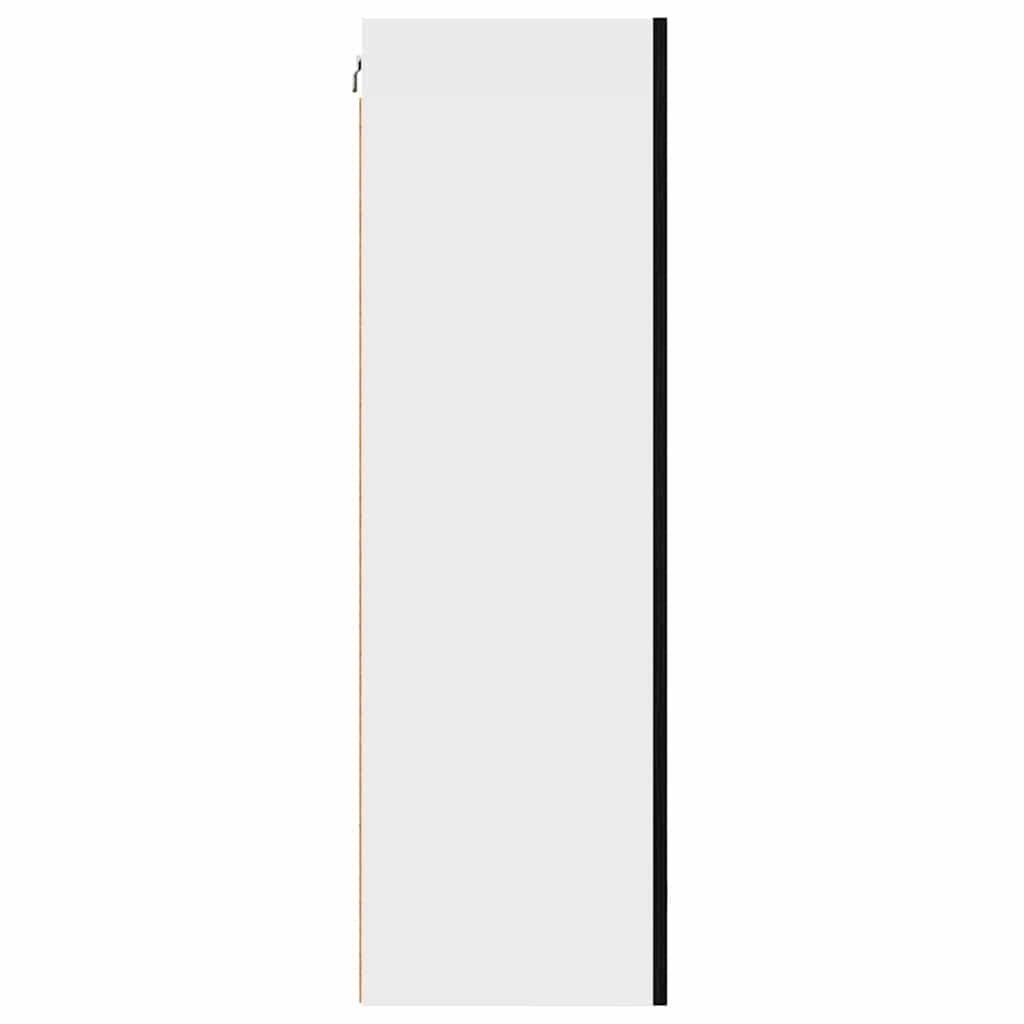 Hängeschrank Schwarze Eiche und Weiß 50 x 31 x 100 cm