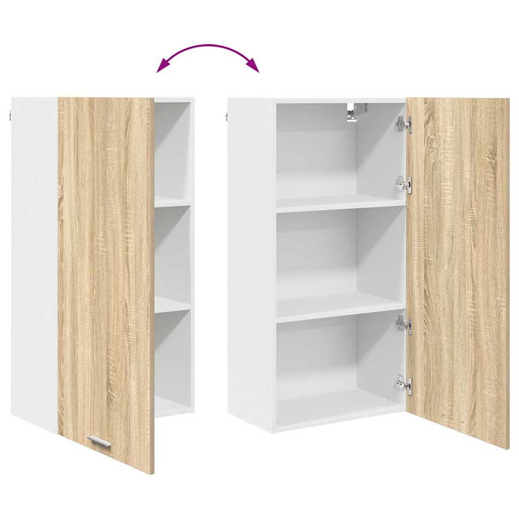 Hängeschrank Sonoma-Eiche und Weiß 50 x 31 x 100 cm