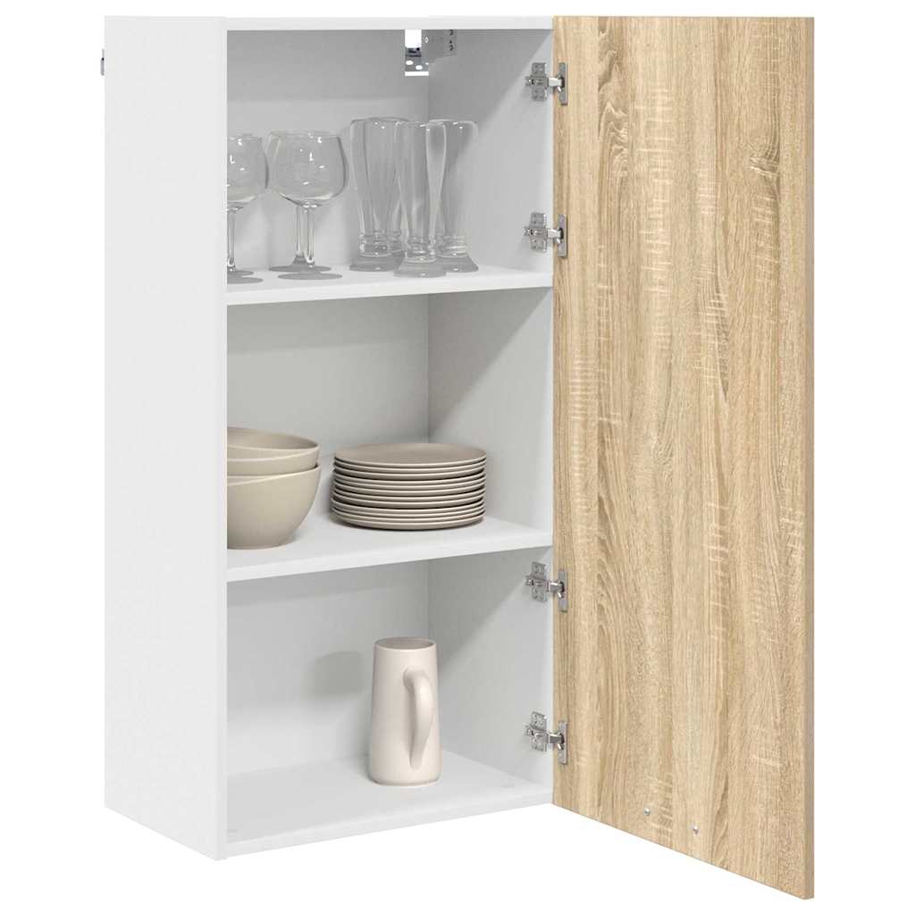 Hängeschrank Sonoma-Eiche und Weiß 50 x 31 x 100 cm