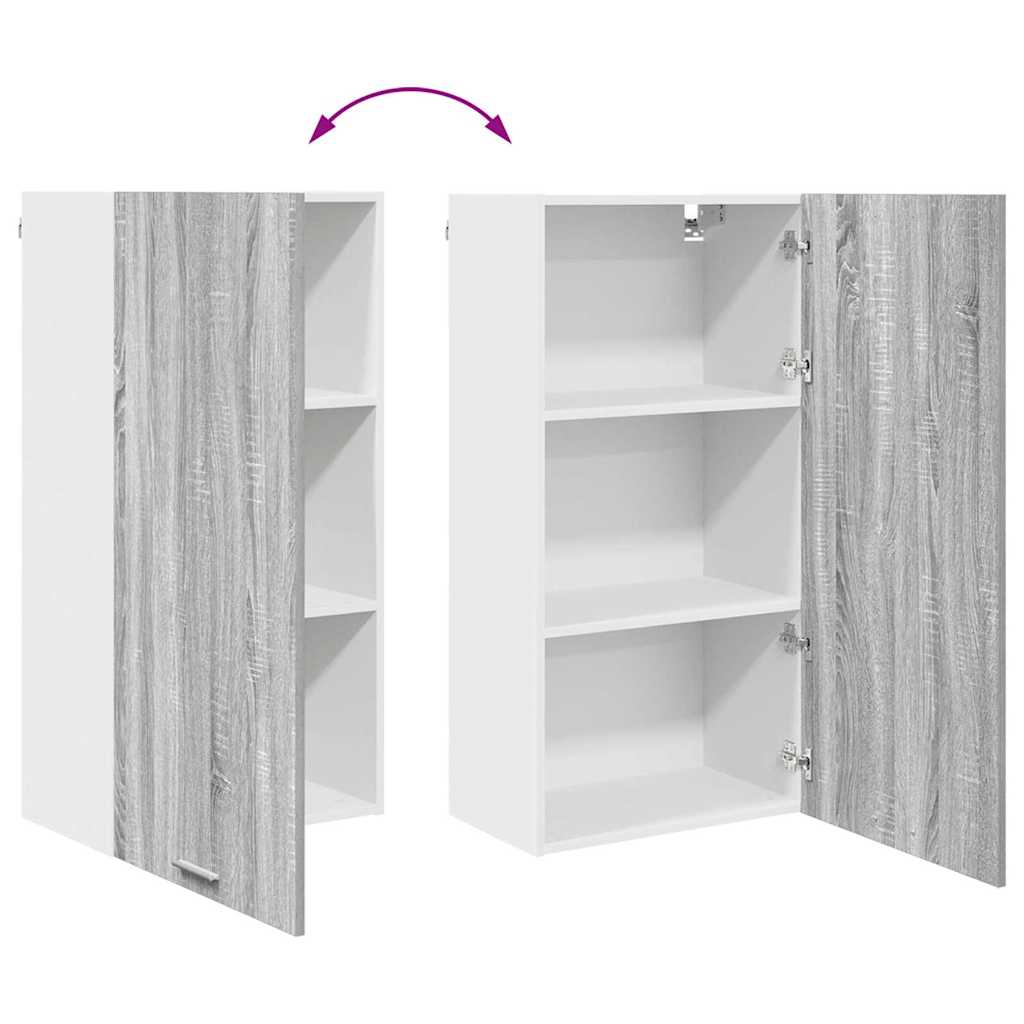 Hängeschrank Grau Sonoma und Weiß 50 x 31 x 100 cm