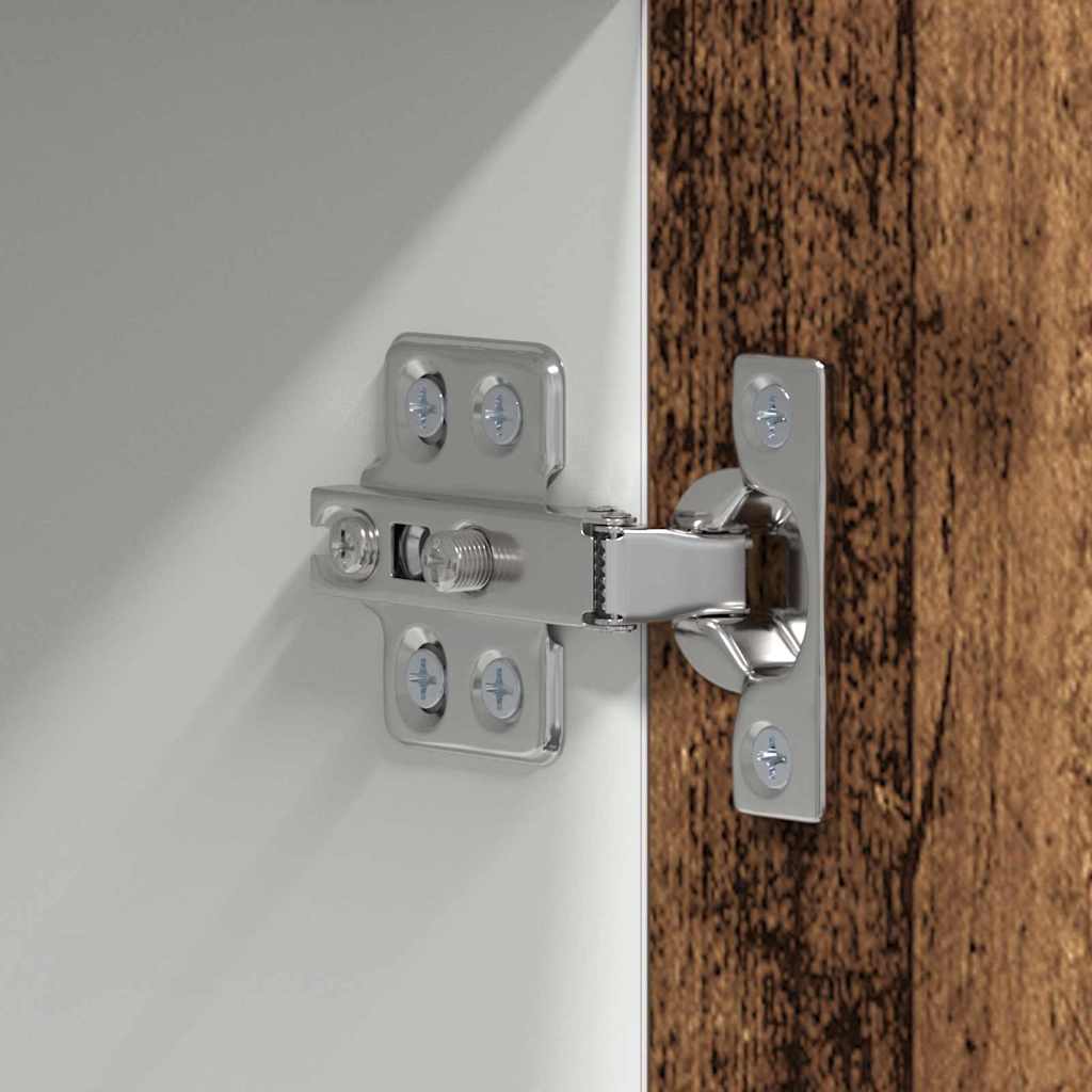 Hängeschrank Altes Holz und Weiß 50 x 31 x 100 cm Holzwerkstoff